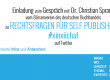 Chat-Ankündigung: „Rechtsfragen im Self-Publishing“ mit Dr. Christian Sprang